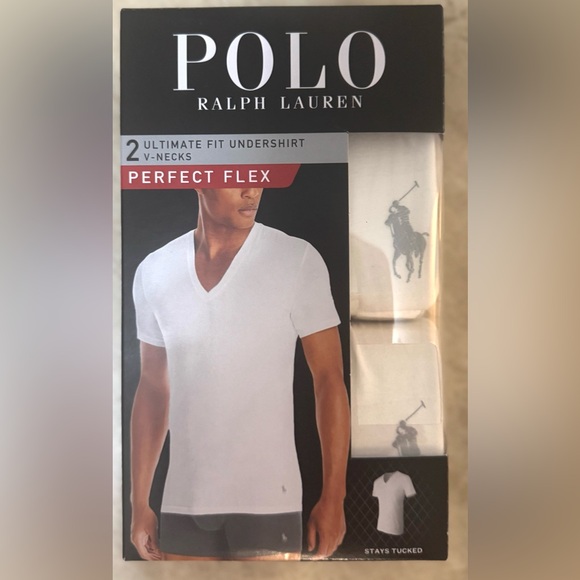 Polo Ralph Lauren Perfect Flex V-Neck Undershirt 2-Pack - Picture 5 of 10